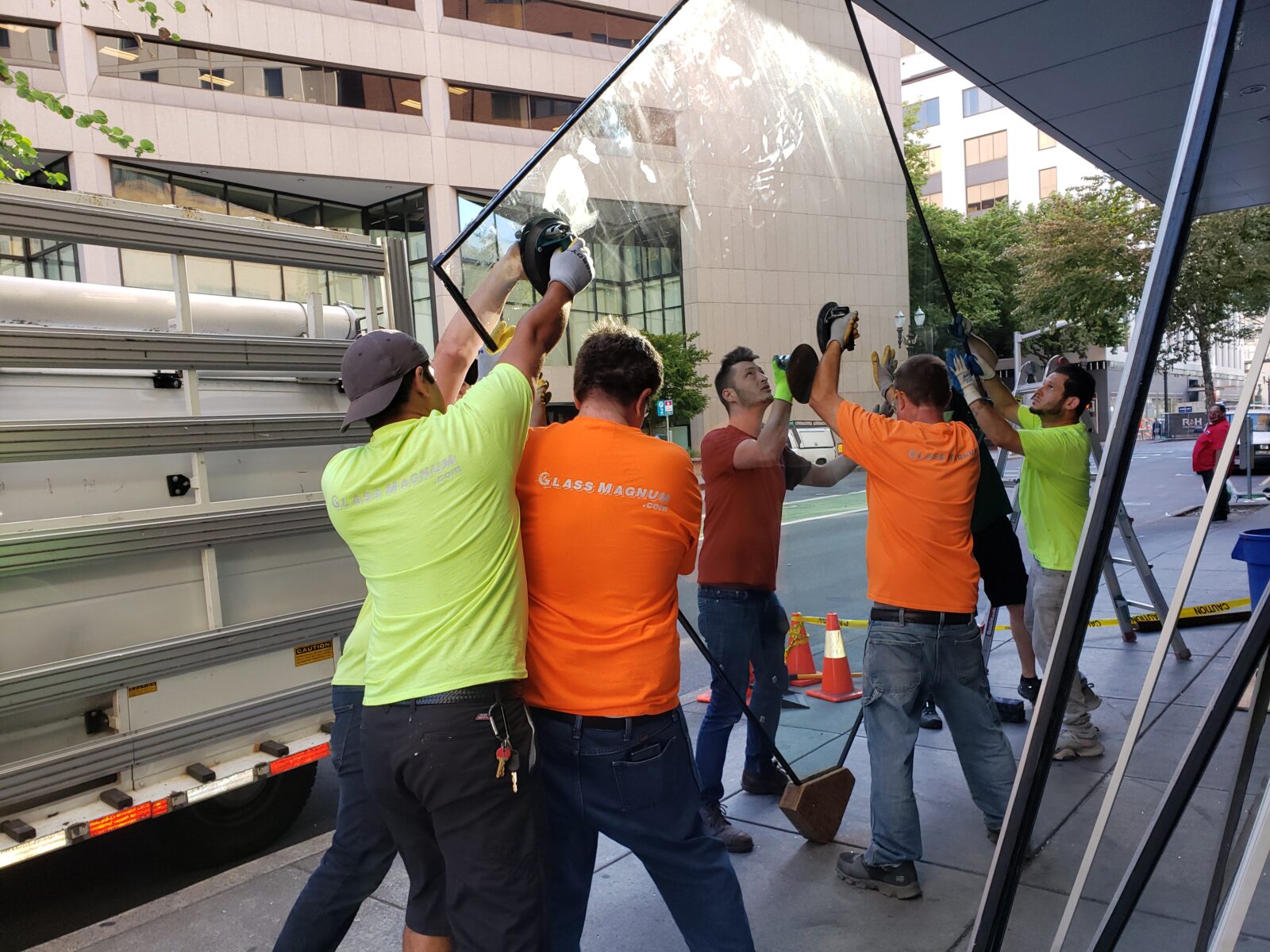 Glass Magnum window and glass work