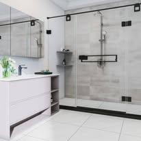 Custom glass doors by Glass Magnum Inc
